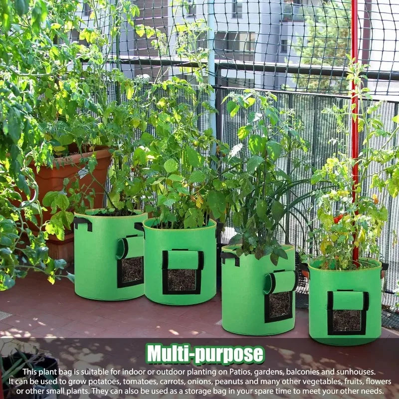 5 & 10 Gallon Fabric Plant Grow Bags | Potato & Vegetable Pots