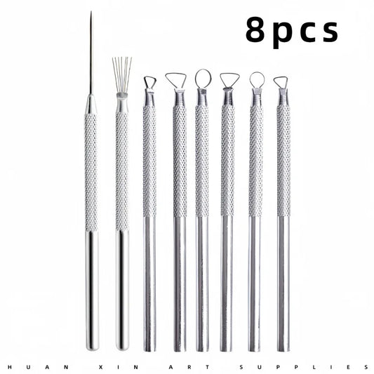 Bview Art Ceramic Repair Tool 7 Needle Punch Manual Detail Work Peaceful Pleasures Health and Wellness