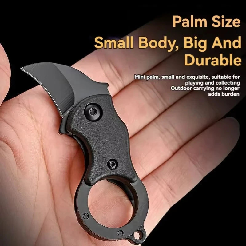 1pcs NEW Mini Keychain Pocket Knife Stainless Steel Camping Small Mini Portable Knife Peeler Fixed Blade Multi EDC Tool with Cha Peaceful Pleasures Health and Wellness
