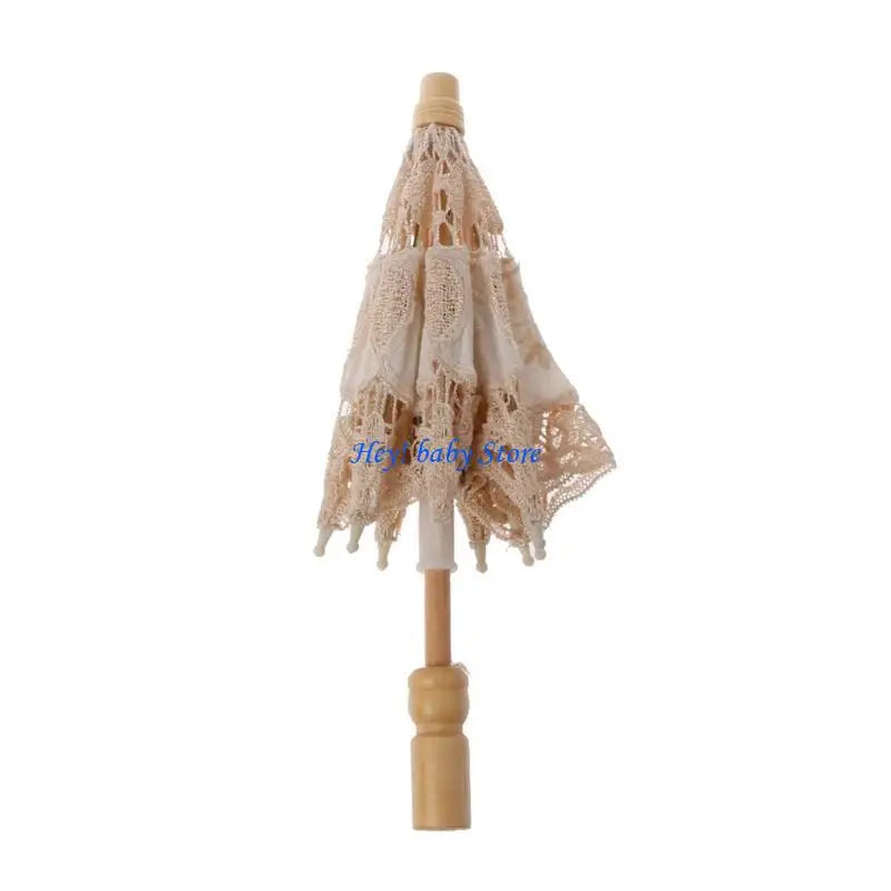 Mini White Lace Parasol Umbrella – Baby Photography Prop