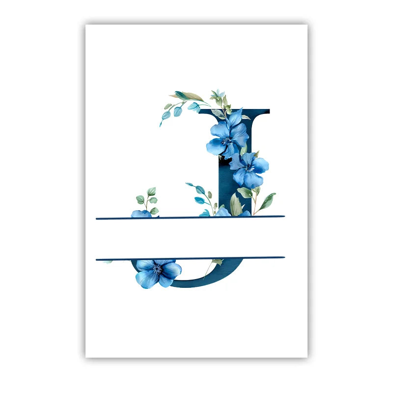 Custom Name Nursery Wall Art, Animal Flower Canvas Painting, Nordic Poster Print for Baby, Toddler Kids Room Decor Peaceful Pleasures Health and Wellness