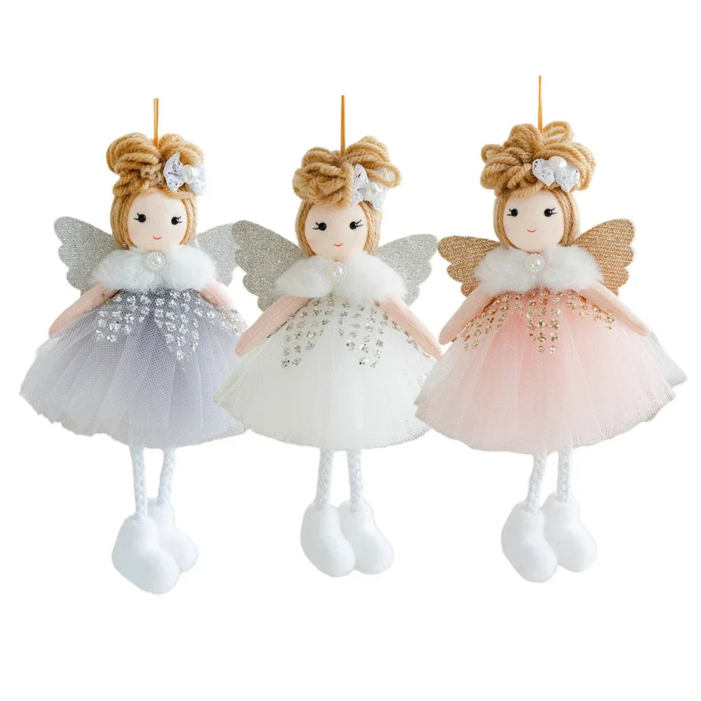 Christmas Angel Doll Pendant | Plush Hanging Tree Ornament