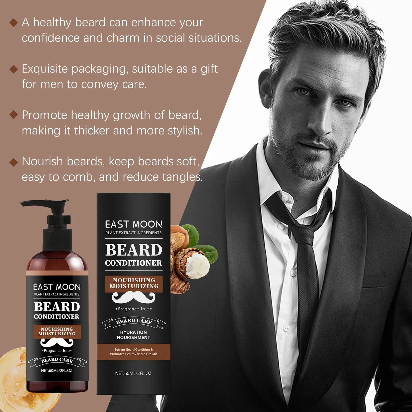 Men's Beard Nourishing Cream – Moisturizing & Softening 60ml