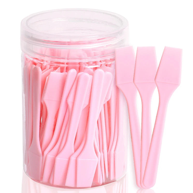 Disposable Mini Spatulas 100 Pcs | Makeup Applicator Sticks
