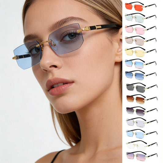 Winful Women's Punk Square Sunglasses UV400 Metal Frame Fashion Sunglasses Peaceful Pleasures Health and Wellness