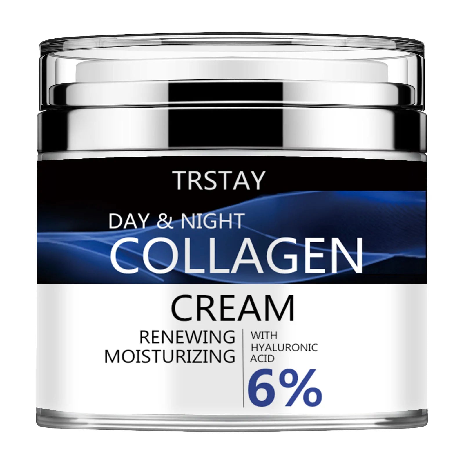 Collagen Cream for Face with Retinol and Hyaluronic Acid, Day Night Anti Aging Skincare Facial Moisturizer, Peaceful Pleasures Health and Wellness 5G