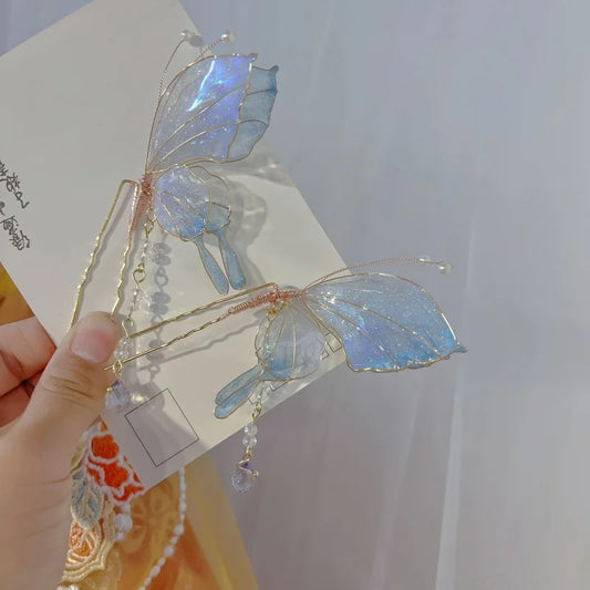 2-Pack Enchanting Butterfly Hair Clips Peaceful Pleasures Health and Wellness