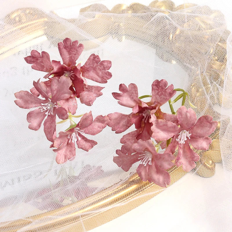 10pcs Silk Artificial Flower Heads – Wedding & Home Decor