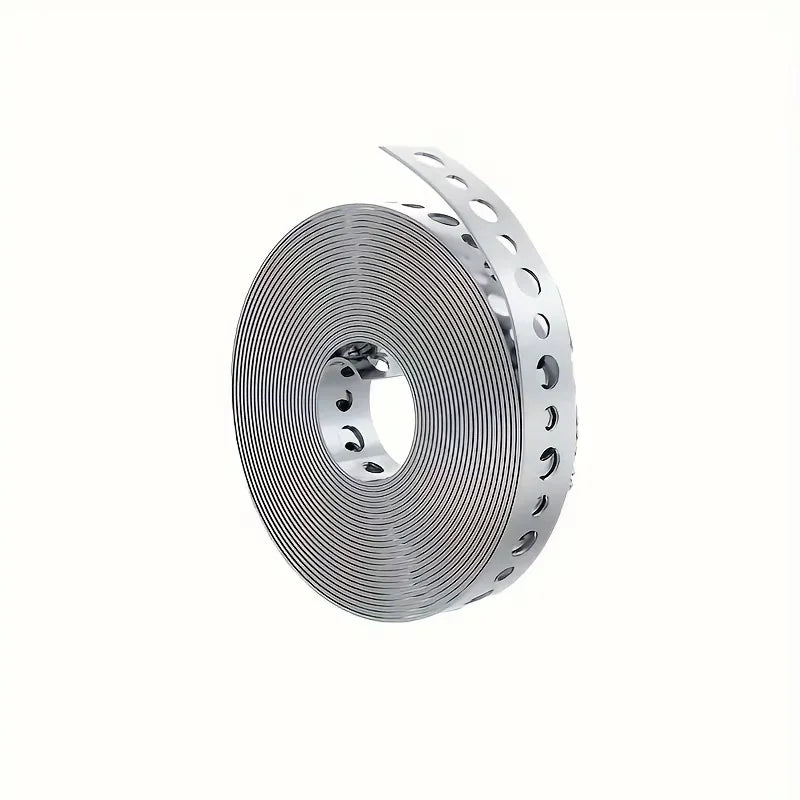 1 roll of galvanized steel tape, pre-punched multi-slot metal tape for pipe support and sheet metal work Peaceful Pleasures Health and Wellness 1 Roll