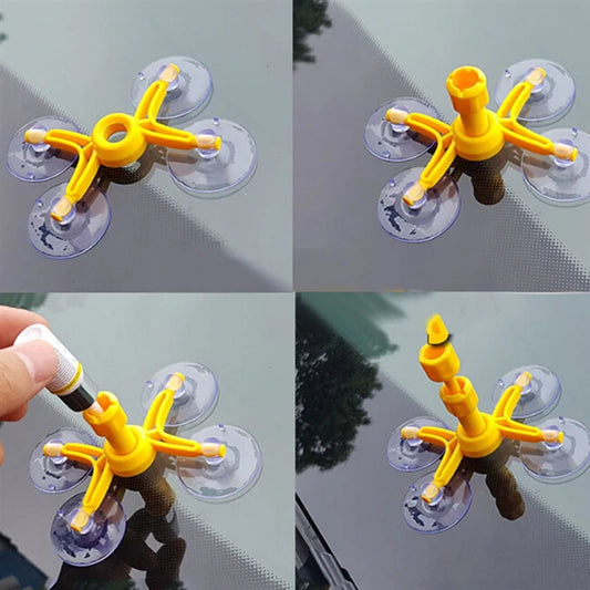 Windshield Repair Kit Quick Fix Car Cracked Glass Windscreen Resin Sealer DIY Auto Window Screen Polishing Peaceful Pleasures Health and Wellness Default Title