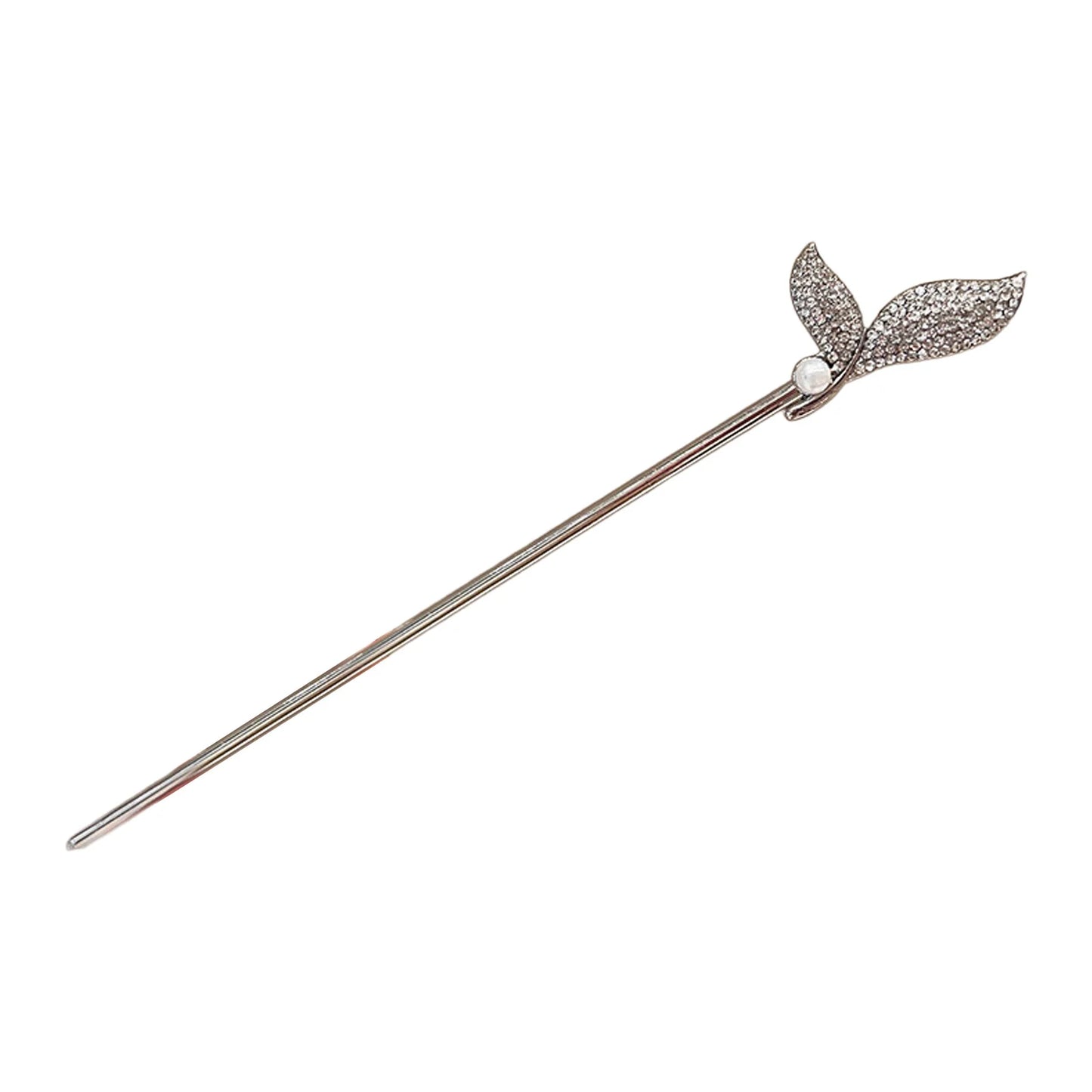 Pearl Mermaid Hairpin Elegant Alloy Accessory for Weddings Parties Women Everyday Use Peaceful Pleasures Health and Wellness Silver