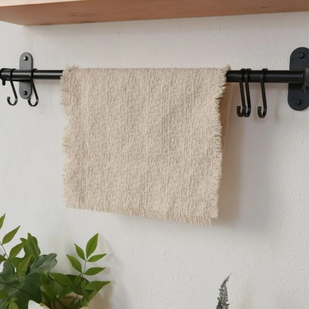 New Beige Color Cotton Placemat Soft Square Shape Table Mat Cotton Photo Props Peaceful Pleasures Health and Wellness