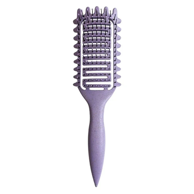 Curl Defining Detangling Hair Brush – Hollow Styling Comb