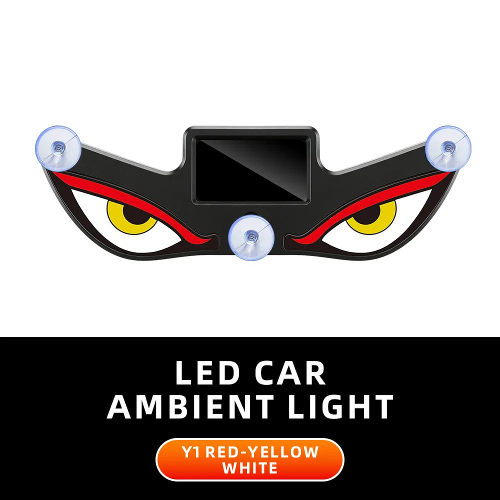 Solar LED Devil's Eye Car Atmosphere Light | Wireless Interior