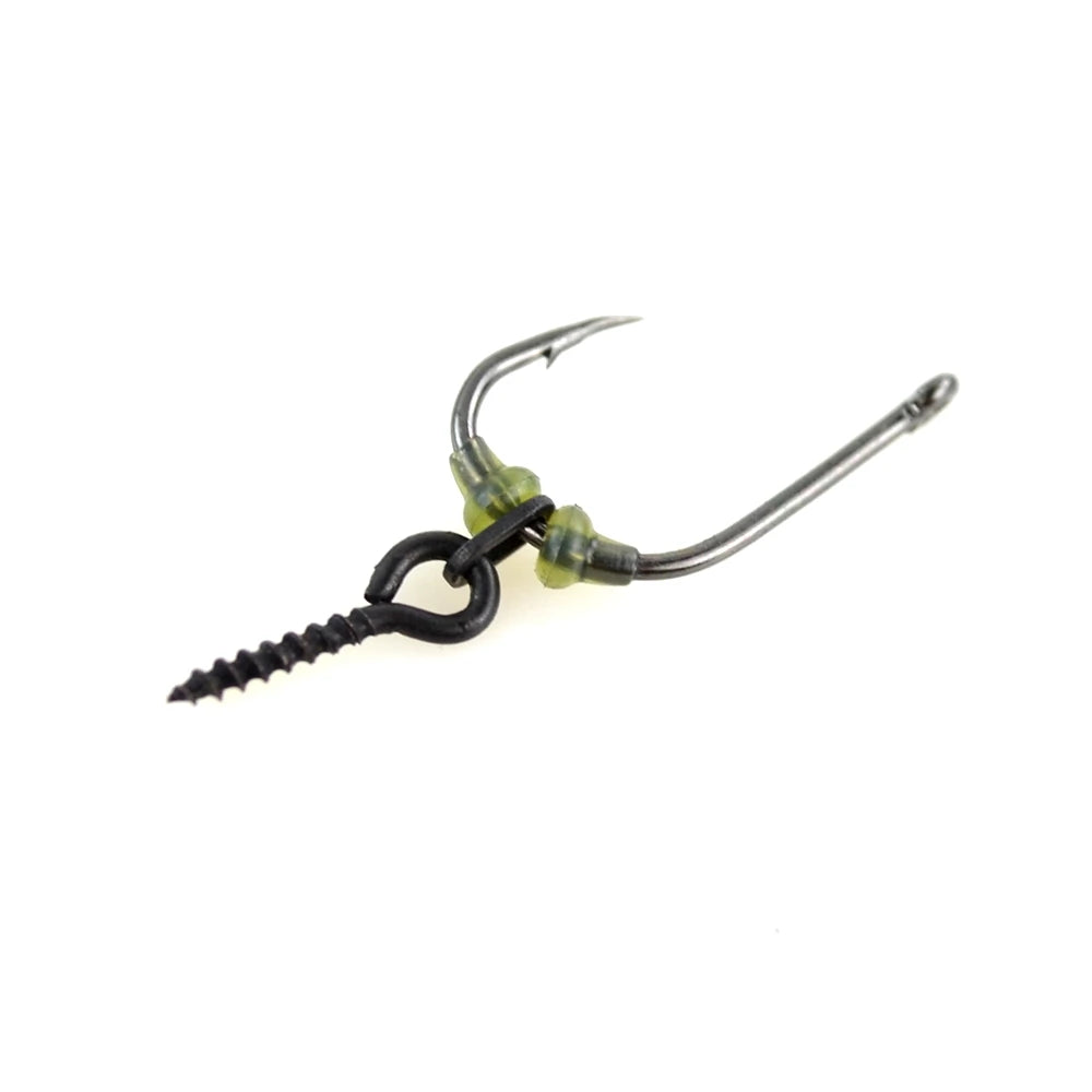 Hirisi 50Pcs Durable Soft Rubber Hook Stops, Wear-resistant Fishing Rig Stopper Beads, Reliable Terminal Tackle AH036 AH037 Peaceful Pleasures Health and Wellness