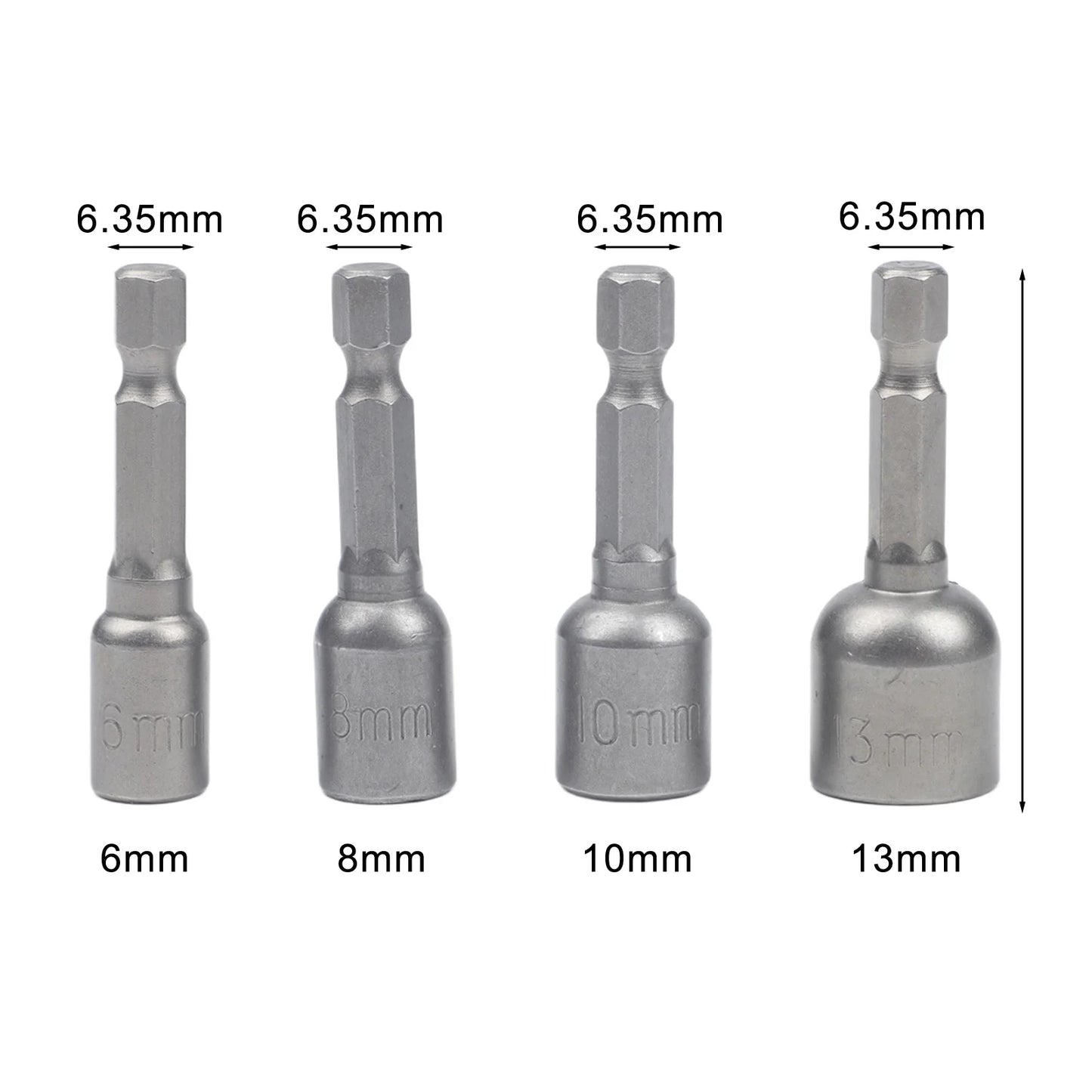 1 Hex Shank Magnetic Nut Driver Drill Socket Screwdriver 6 8 10 Power