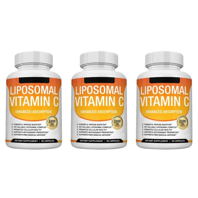 Liposomal Vitamin C 2100mg Vegan 90 Capsules | MCT Sunflower