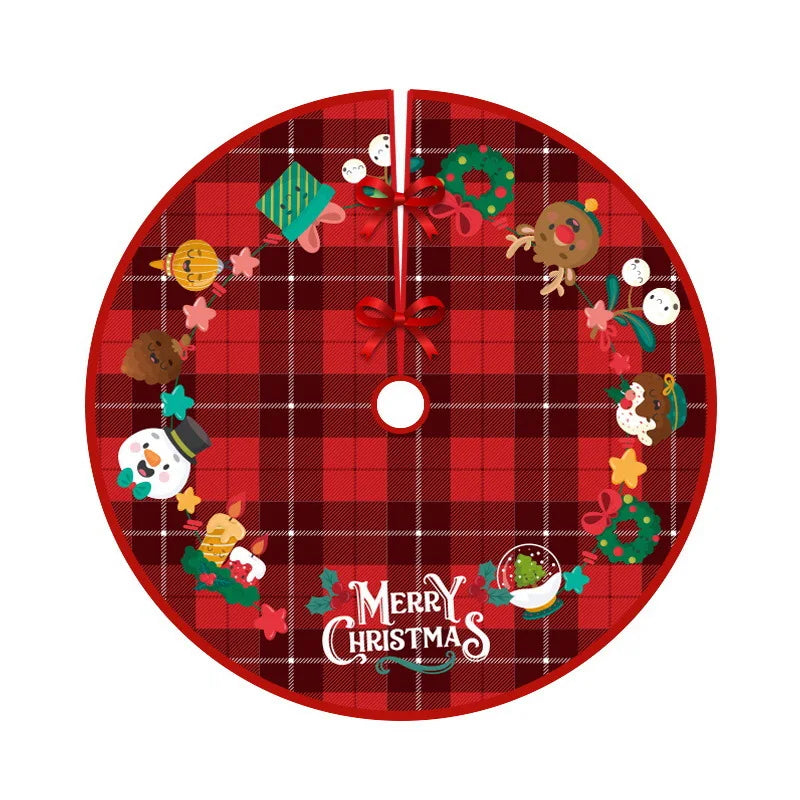 Large Round Christmas Tree Mat Non-Slip Floor Mat Carpet Home Decor Rugs Suitable for Living Room Study Peaceful Pleasures Health and Wellness JJ3 1 010