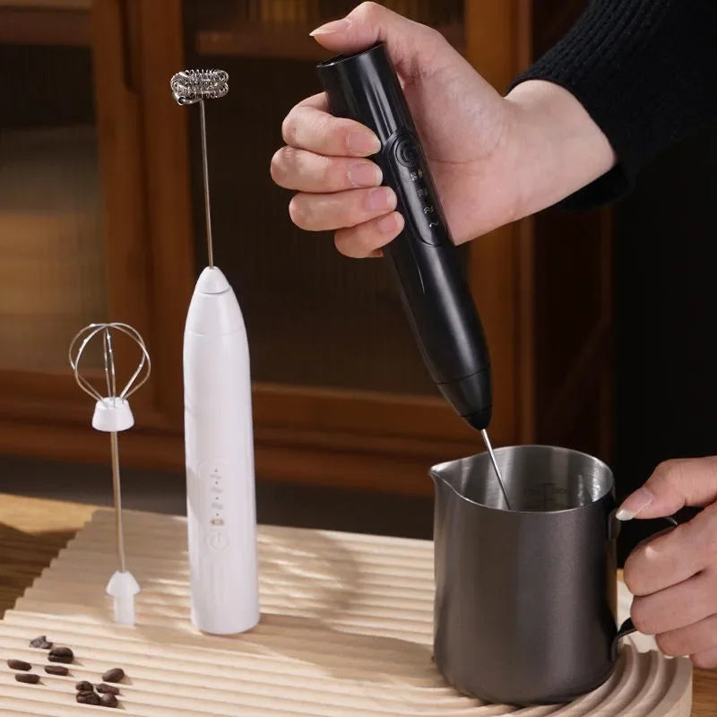 Electric Milk Frother & Egg Beater – 3-Speed Handheld Mixer Electric Milk Frother Peaceful Pleasures Health and Wellness