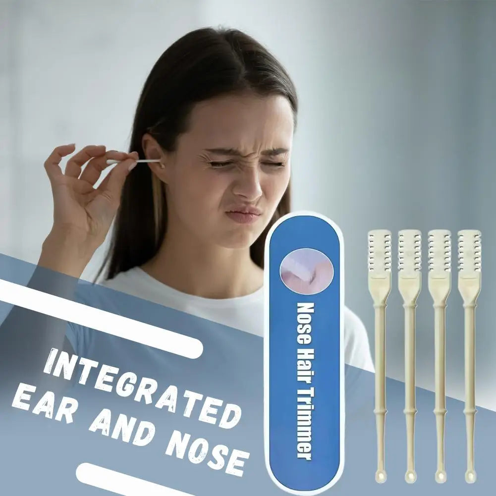Manual Nose Hair Trimmer for Men Portable Nose Hair Cutter Scissors Nostril Cleaning Safe Easy Use Home Travel Daily Grooming Peaceful Pleasures Health and Wellness