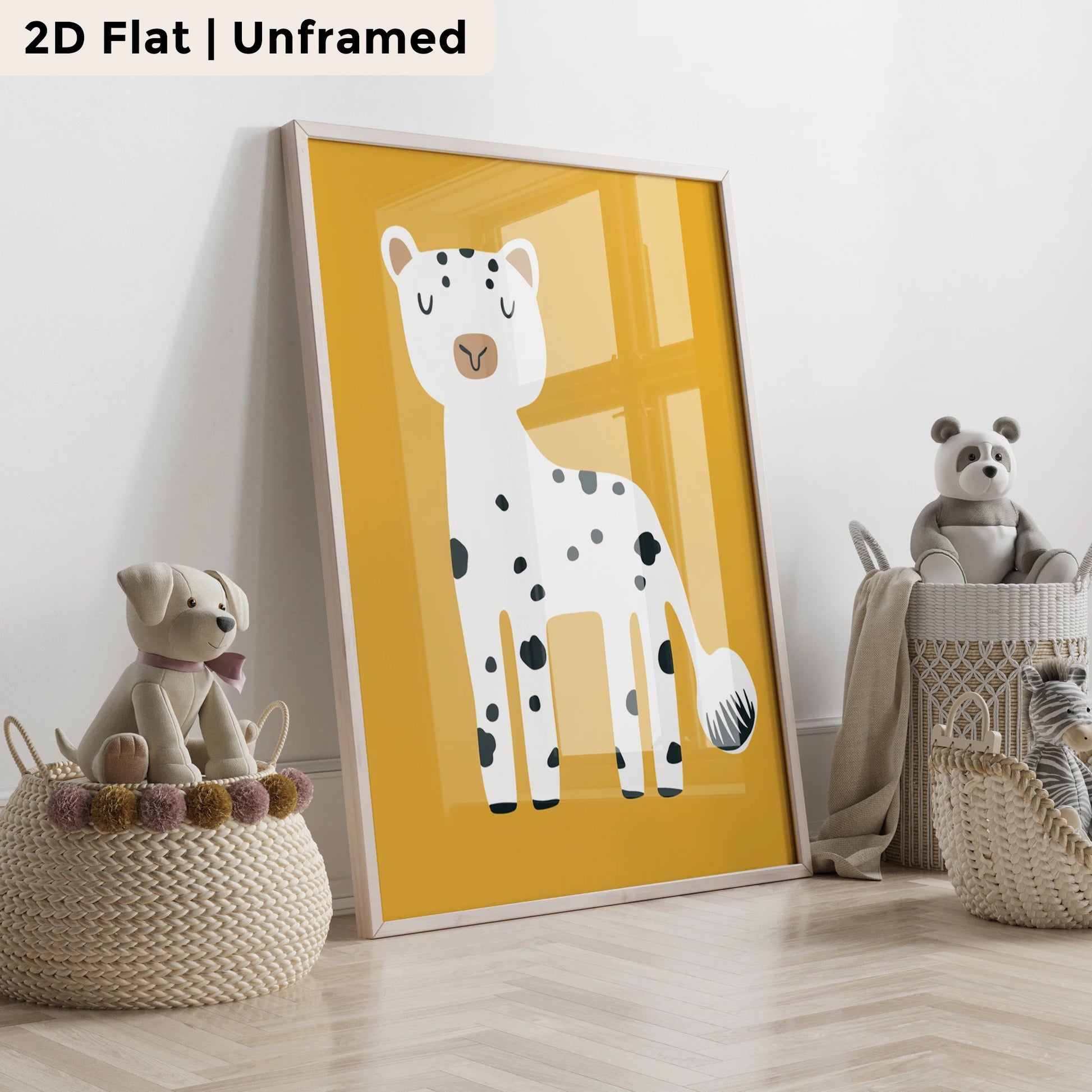 3-Piece Cartoon Lion & Ostrich Canvas Wall Art | Home Decor Canvas Wall Art Set Peaceful Pleasures Health and Wellness GP168-3 60x80cm Unframed