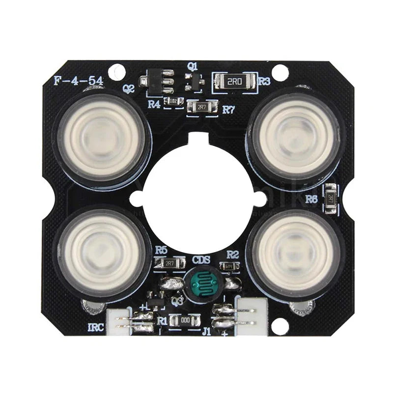 4-LED 850nm IR Illuminator Board – 90° CCTV Night Vision