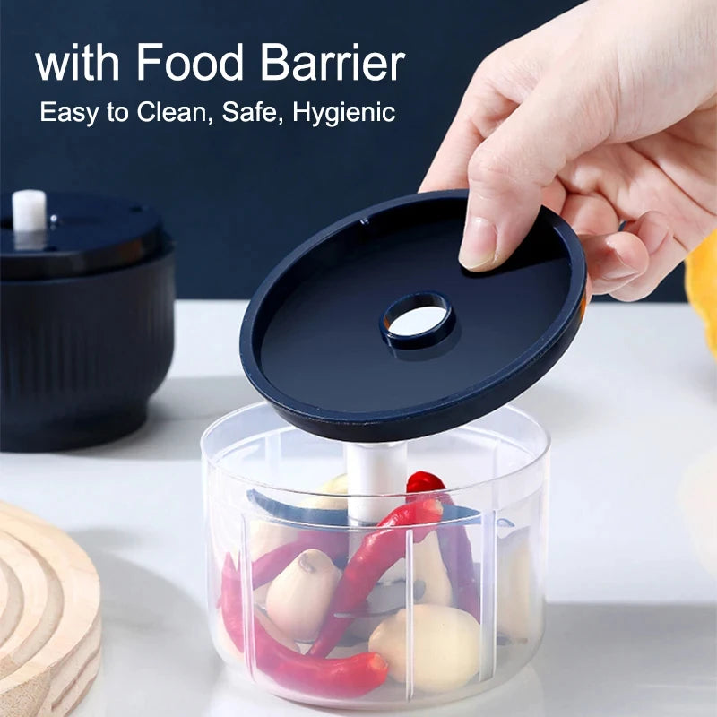 250ml Mini Wireless USB Rechargeable Electric Vegetable Chopper Garlic Crusher Food Chopper for Kitchen Gadgets for Garlic Peaceful Pleasures Health and Wellness