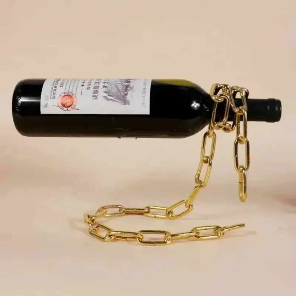 Snake Wine Bottle Holder | Wrought Iron Suspended Ornament
