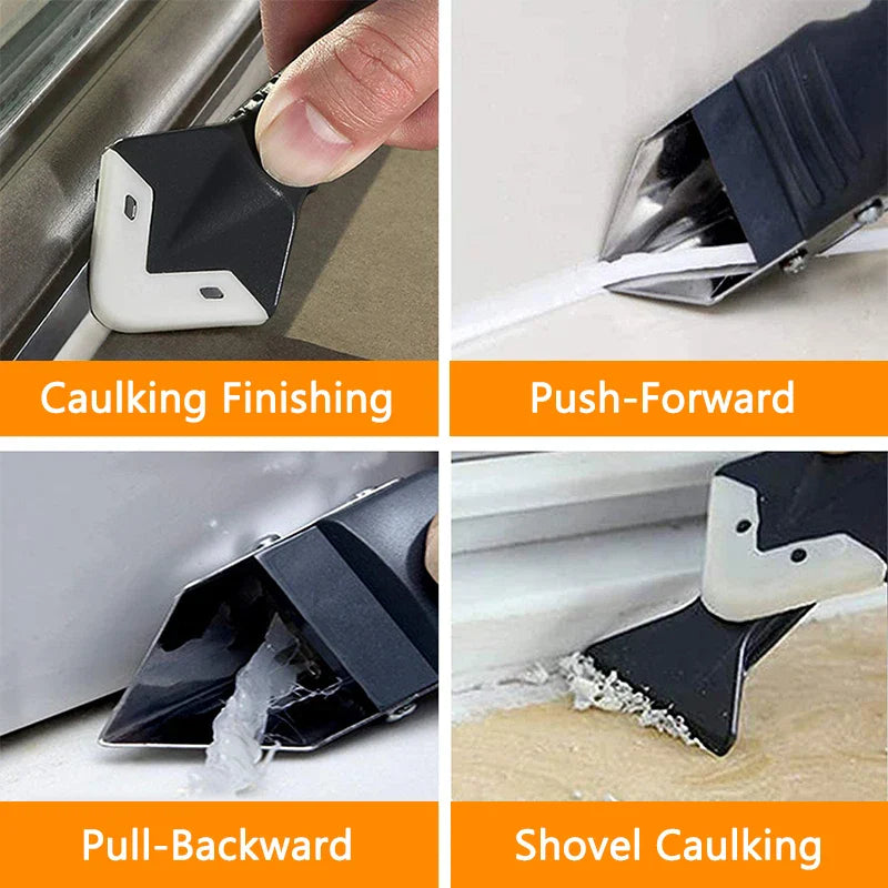 9-in-1 Silicone Caulk Scraper & Sealant Finisher Tool Kit