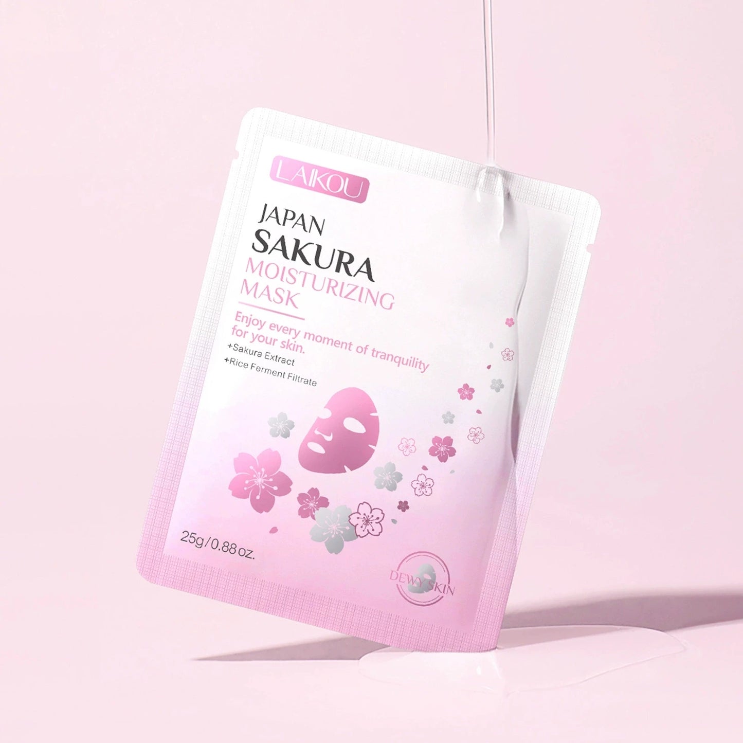 LAIKOU Sakura Sheet Face Mask 10pcs – Moisturizing Anti-Aging
