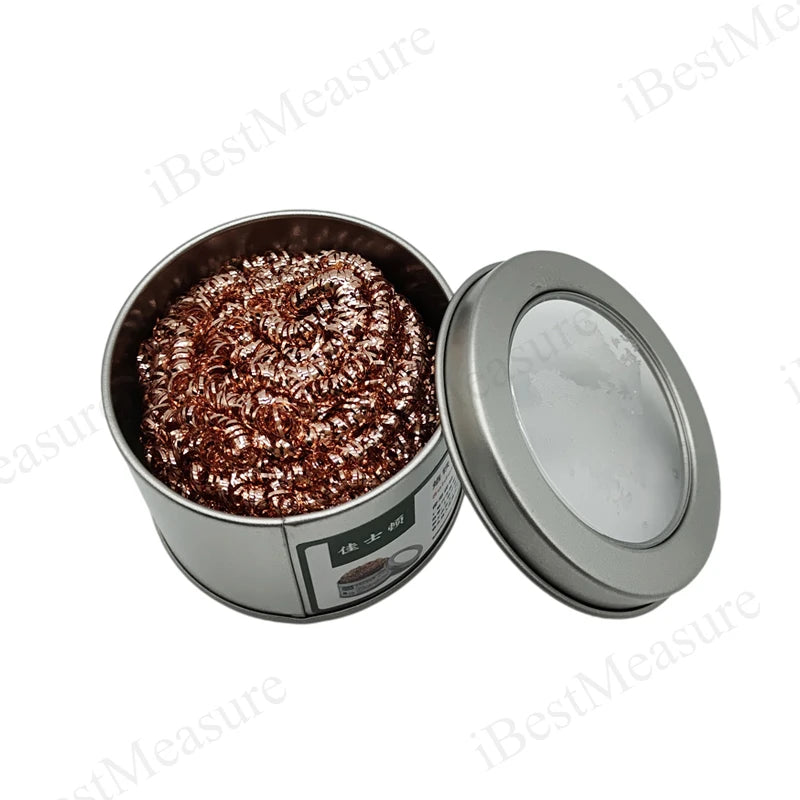 Soldering Iron Tip Cleaner Welding Soldering Iron Tip Cleaning Copper Wire Cleaner Ball with Sponge and Holder No Water Needed Peaceful Pleasures Health and Wellness Sliver