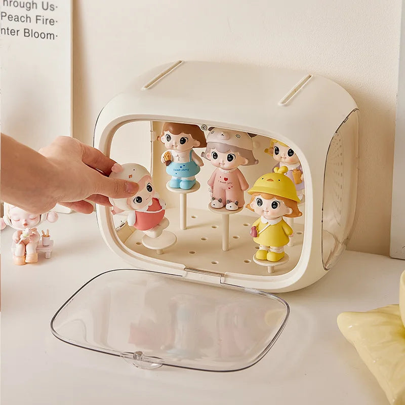 Practical Blind Box Storage Display Rack Space Capsule Storage Box Mini Figure Acrylic Display Cabinet Home Ornaments Decoration Peaceful Pleasures Health and Wellness