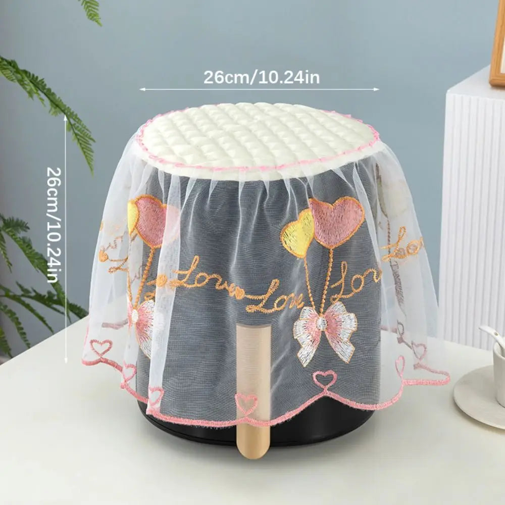 Lace Air Fryer Dust Cover | Pastoral Style Appliance Protector