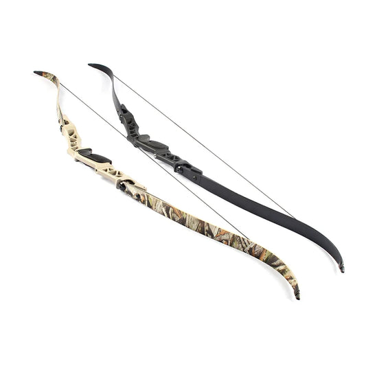 JUNXING F166 Recurve Bow Riser 30-60lbs Archery Hunting Shooting Peaceful Pleasures Health and Wellness Gray-35Ibs