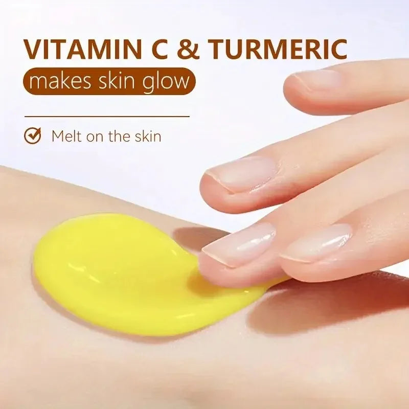 Turmeric VC Cream Smooths Wrinkles Collagen Hyaluronic Acid Improves Dull and Dry Skin Oil Control Moisturizing Cream 60g Peaceful Pleasures Health and Wellness