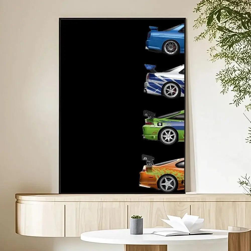 Fast & Furious 2 Vintage Canvas Movie Poster | Fan Wall Art