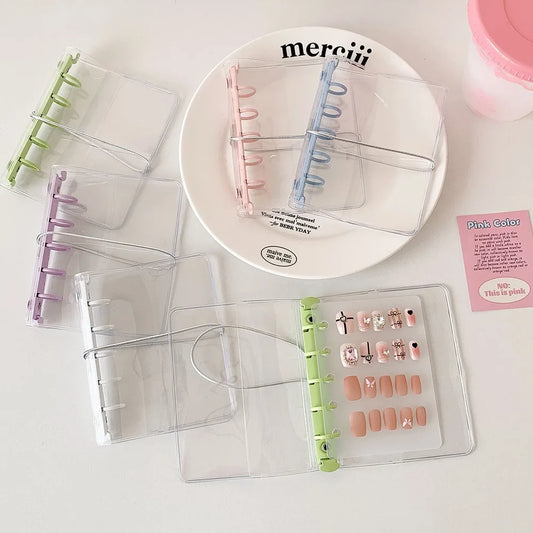 Portable Clear View Transparent Display Album Cover Waterproof PVC M5 Photo Card Holder Idol Pictures Storage Loose-Leaf Booklet Peaceful Pleasures Health and Wellness