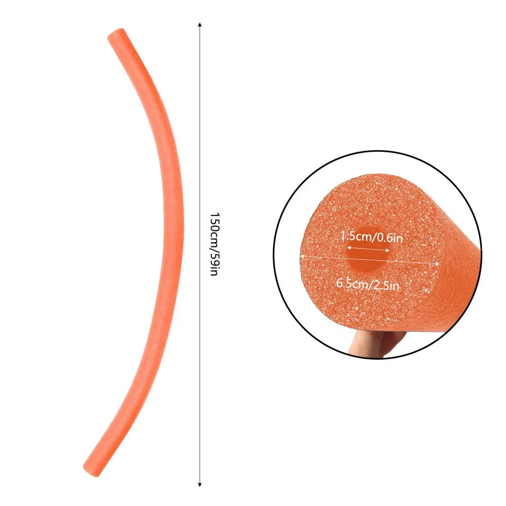 Swim Noodles Floating Swimming Stick Pearl cotton swimming stick Sports Exercise Aid Buoyancy Stick Pool Accessory for Kid Adult Peaceful Pleasures Health and Wellness Orange