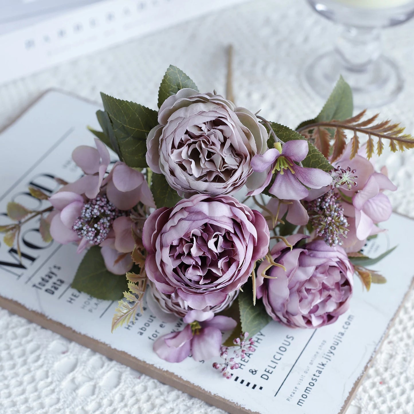 Artificial Silk Peony Bouquet | Wedding & Home Floral Decor