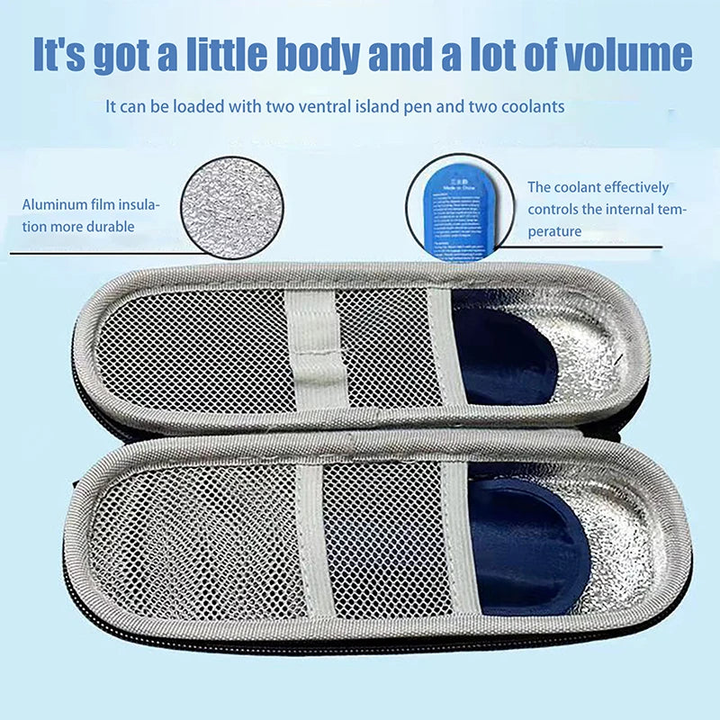 3colors Waterproof Insulin Cooling Bag EVA Thermal Insulated Insulin Cooler With Gel Pen Bag Diabetics Travel Medicine Cooler Peaceful Pleasures Health and Wellness