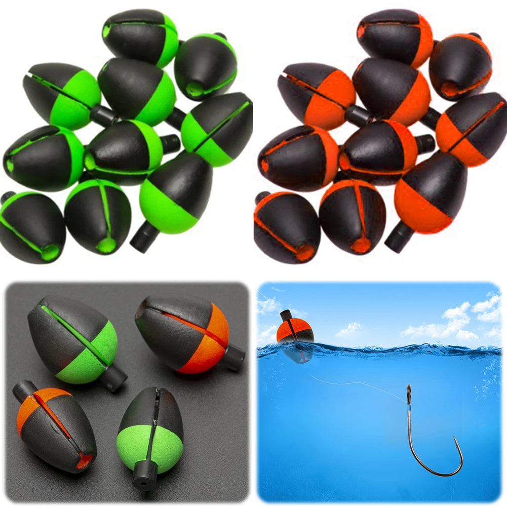 10Pcs High Buoyancy Fishing Floats Compact Pike Floats Adjustable Fishing Buoy Fishing Floats Bobbers for Sea/Boat Fishing Peaceful Pleasures Health and Wellness