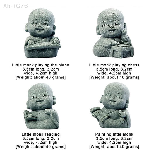 Zen Monk Statues | Resin Figurines for Meditation & Home Decor Zen Monk Figurine Peaceful Pleasures Health and Wellness