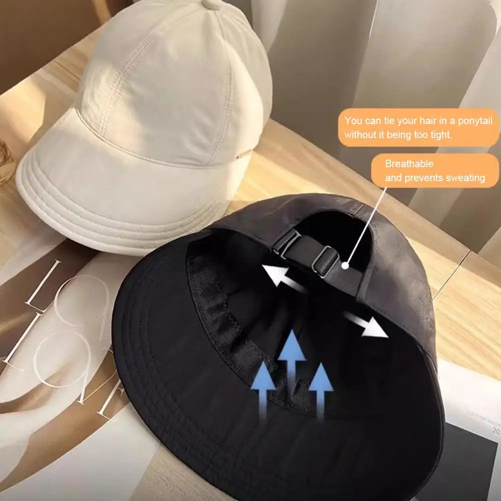 Quick-drying Fisherman Cap Comfortable And Breathable Foldable Wide Brim Sun Protection Hats Visors Adjustable Drawstring Caps Peaceful Pleasures Health and Wellness