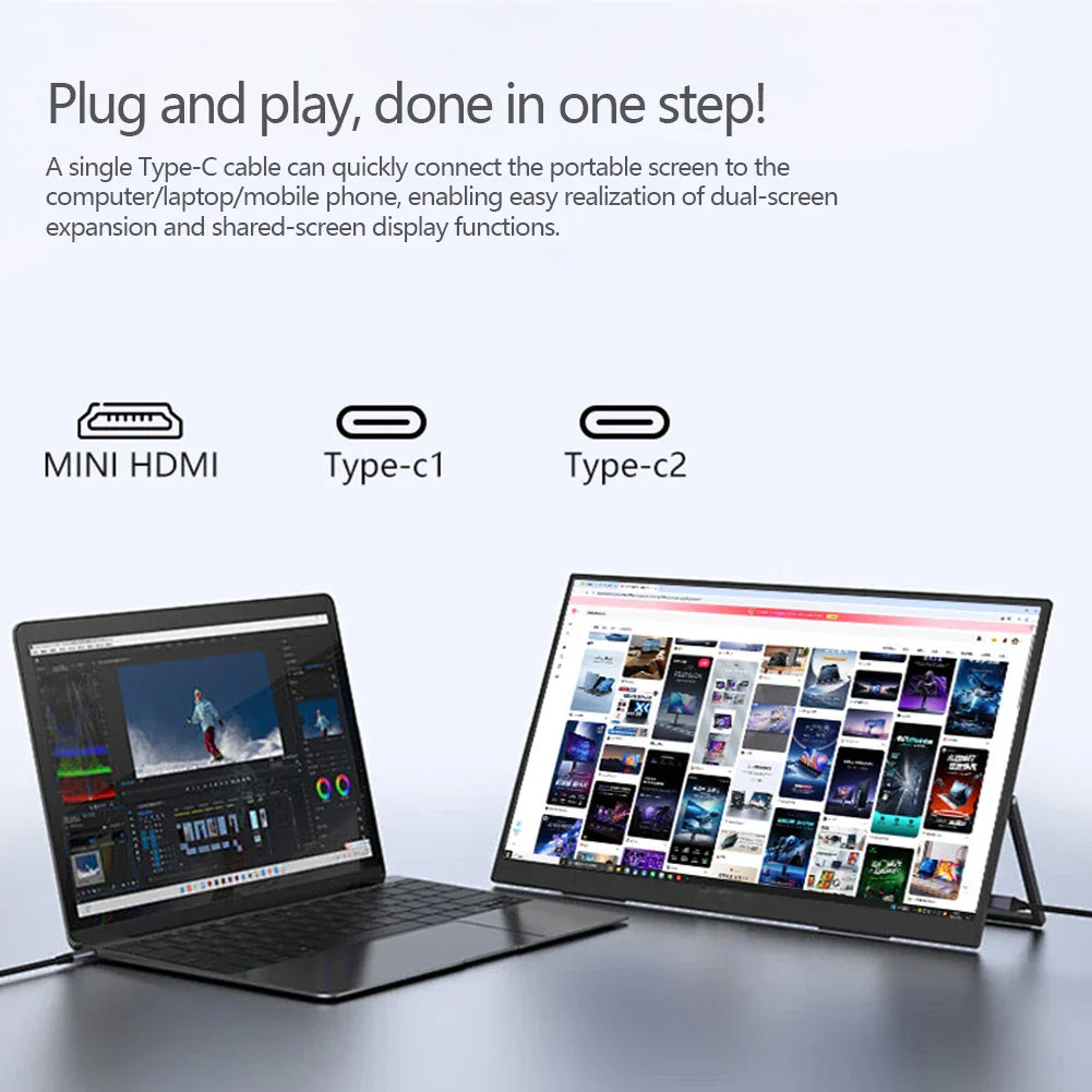 11.6" Portable Monitor HDMI LCD 1366x768 for Laptop PS4 Switch