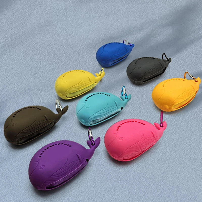 Cute Little Whale Sports Quick-drying Towel Cold Sensation Towel Sweat-absorbing Portable Silicone Towel for The Gym Peaceful Pleasures Health and Wellness