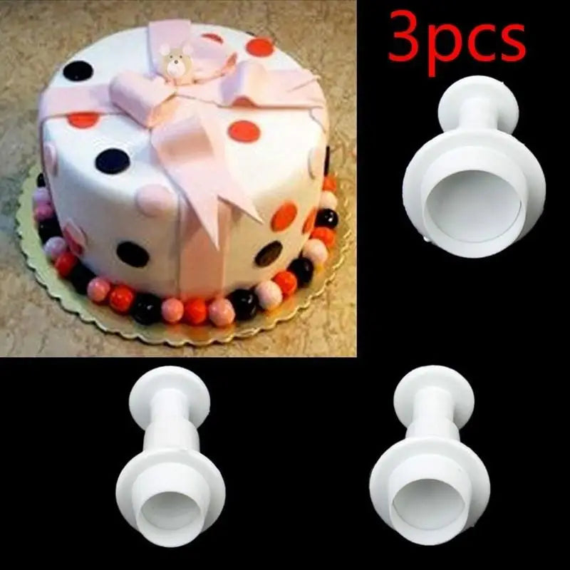 Circular Press Cookie Molds Kitchen Baking Geometric Cake Decoration