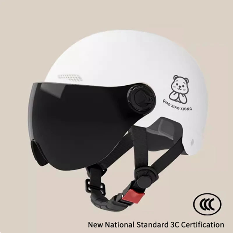 3C Certified E-Bike Half Helmet with HD Glasses | Unisex