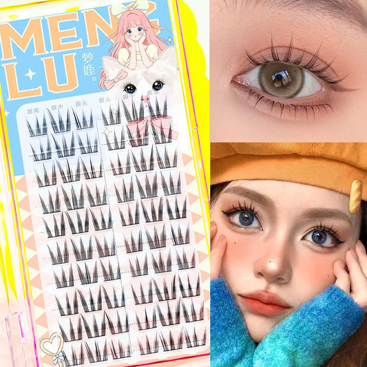 Cat's paw Eyelashes Cluster Lashes Individual Lashes Soft Idol Lash Clusters Reusable Natural DIY Under Lashes Peaceful Pleasures Health and Wellness
