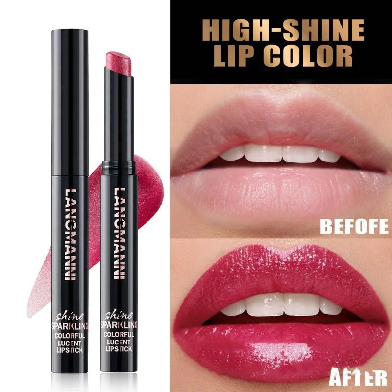 Pearl Shimmer Lipstick | High-Shine Creamy Hydrating Lip Color