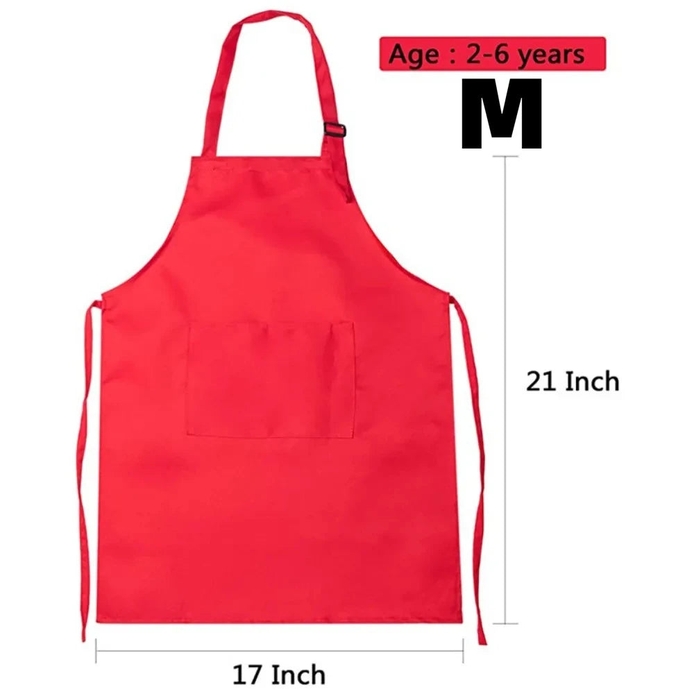Kids Waterproof Apron with Pockets | Chef Cooking & Art Apron
